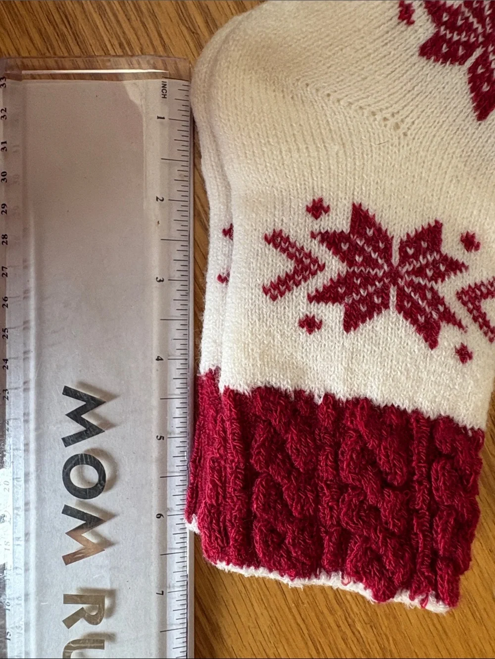 Two pair of Cozy Cabin Holiday Crew Socks by North + East - Red & Green (Adult)
